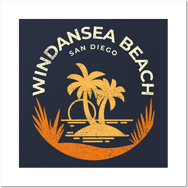 Windansea Beach San Diego California Vacation Resort Vintage Wall Art by Inspire Enclave